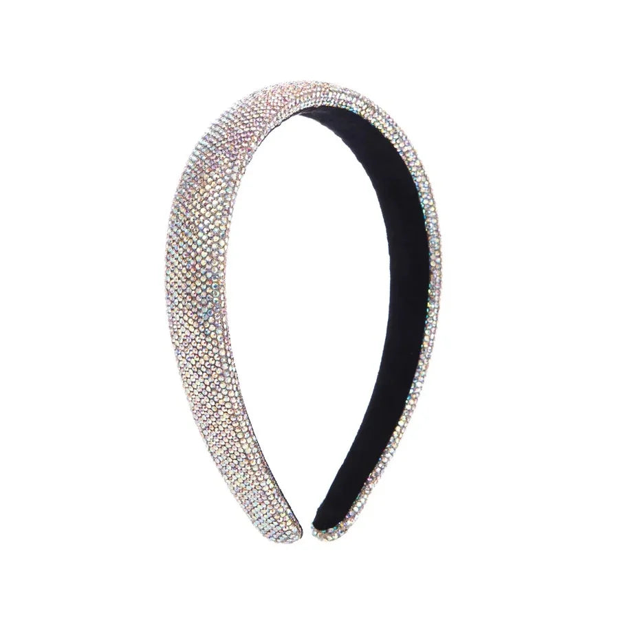 Wholesale Full diamond hair accessories rainbow net celebrity headband